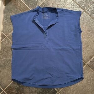 Figs navy scrub top